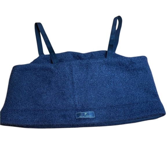 Gymshark X Whitney Simmons Eyelash Knit Bandeau Fuzzy Top Black Womens Size L - Picture 3 of 8